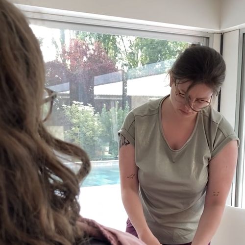 Séance de soins pour un client
